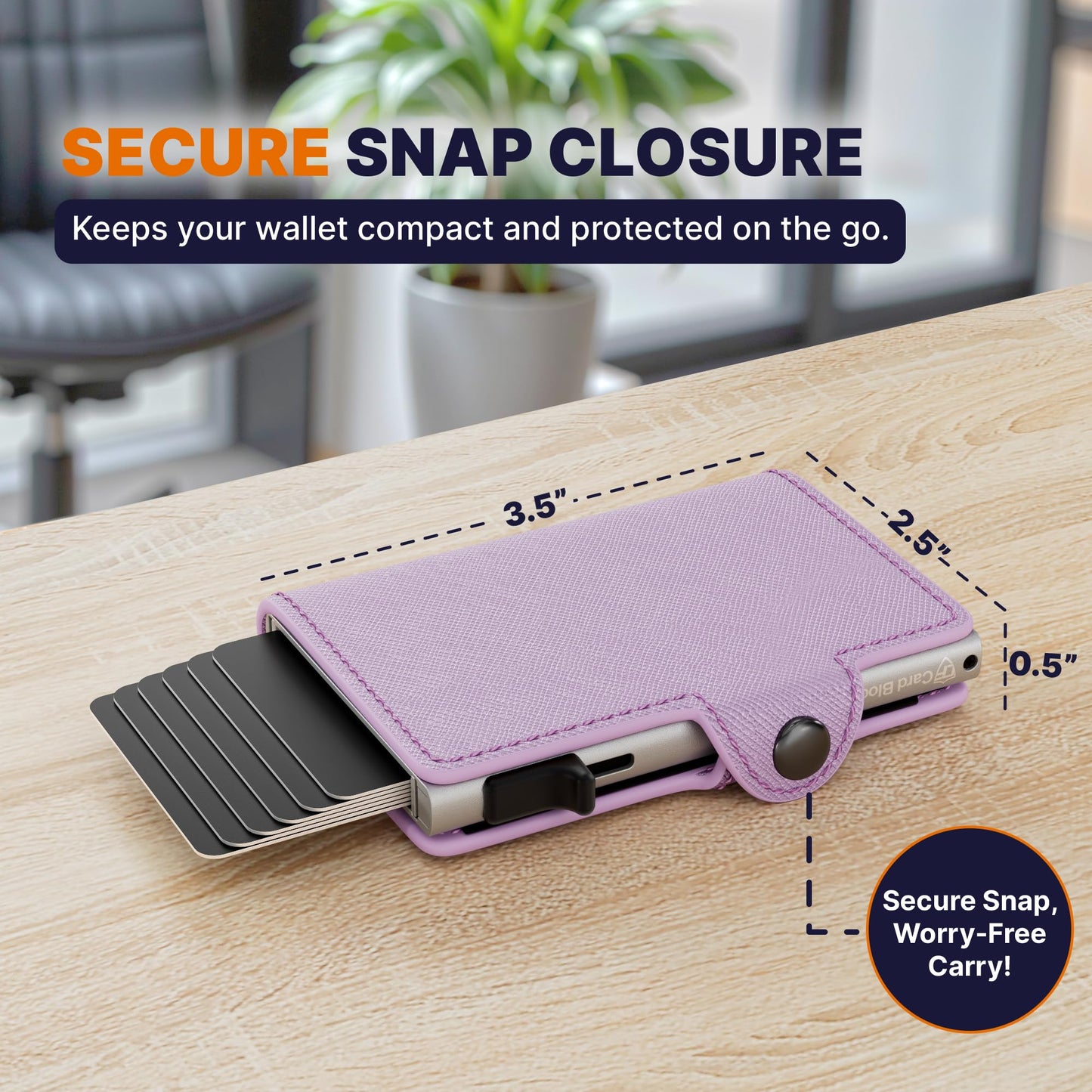 conceal plus small rfid wallet women, slim compact travel blocking credit card holder womens smart pop up minimalist case, capacity 6-10 cards cash &…