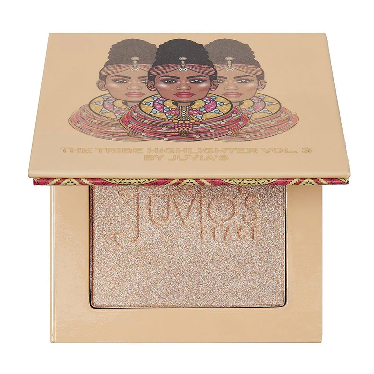 Juvia's Place - Tribe Highlighter Vol. 3 - Glow Highlighter Face Makeup Powder - Shimmering Glow Finish perfect for cheekbones, Radiant Mineral