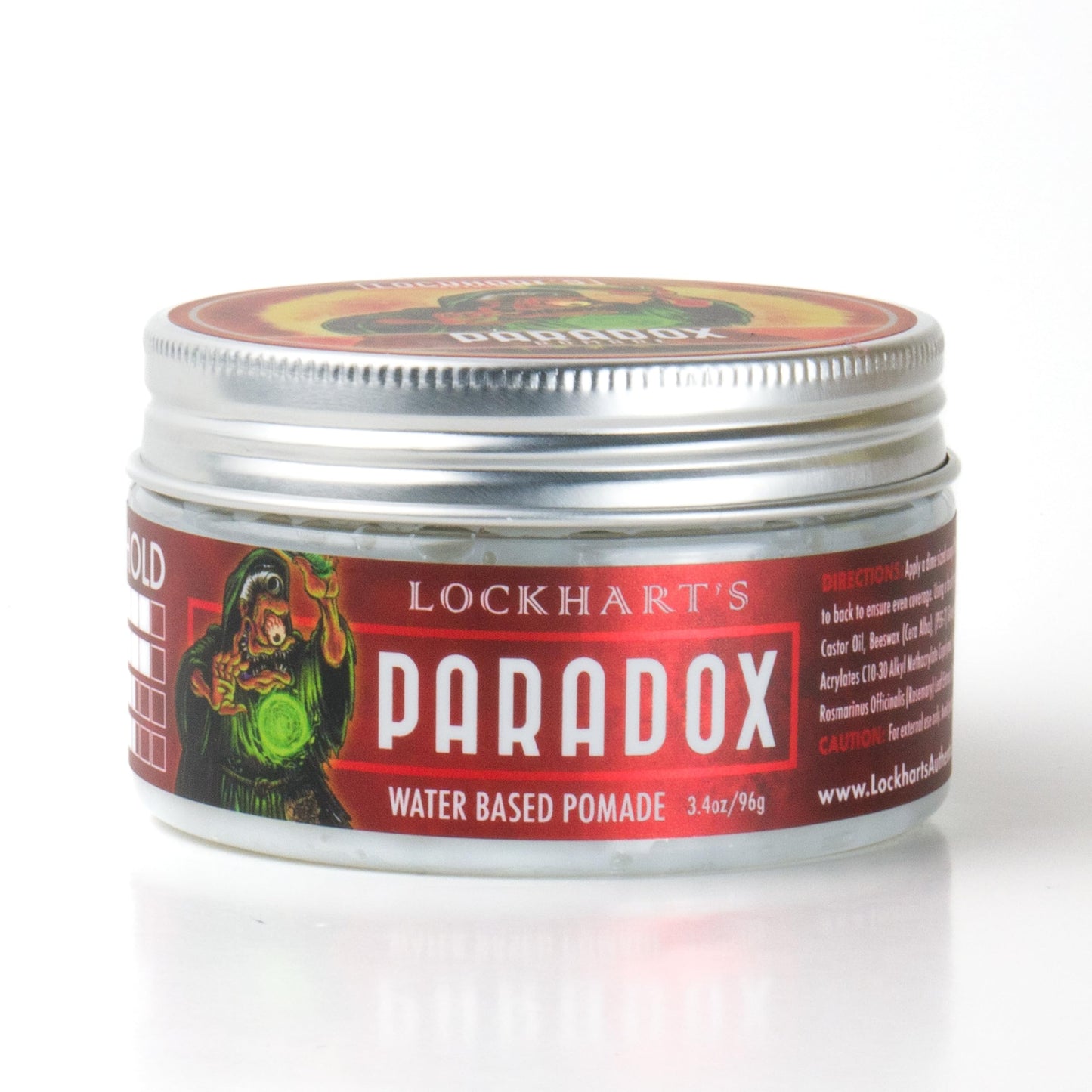 Lockhart’s Paradox Water-Based Pomade - Handcrafted Water-Based Pomade for Men - Highly Nourishing, No Greasy Residue - Firm Hold, Medium Shine - Aqua