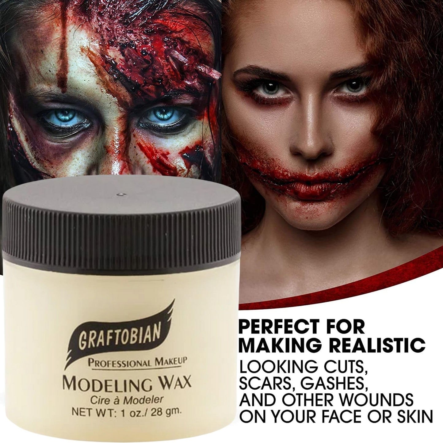 Graftobian Modeling Wax - Bone (1 oz)
