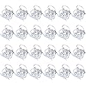 Hotop Hair Clip, 24 Pcs Small Mini Hair Claw Clips for Girls and Women, Non-Slip Plastic Tiny Jaw Clips, Clear