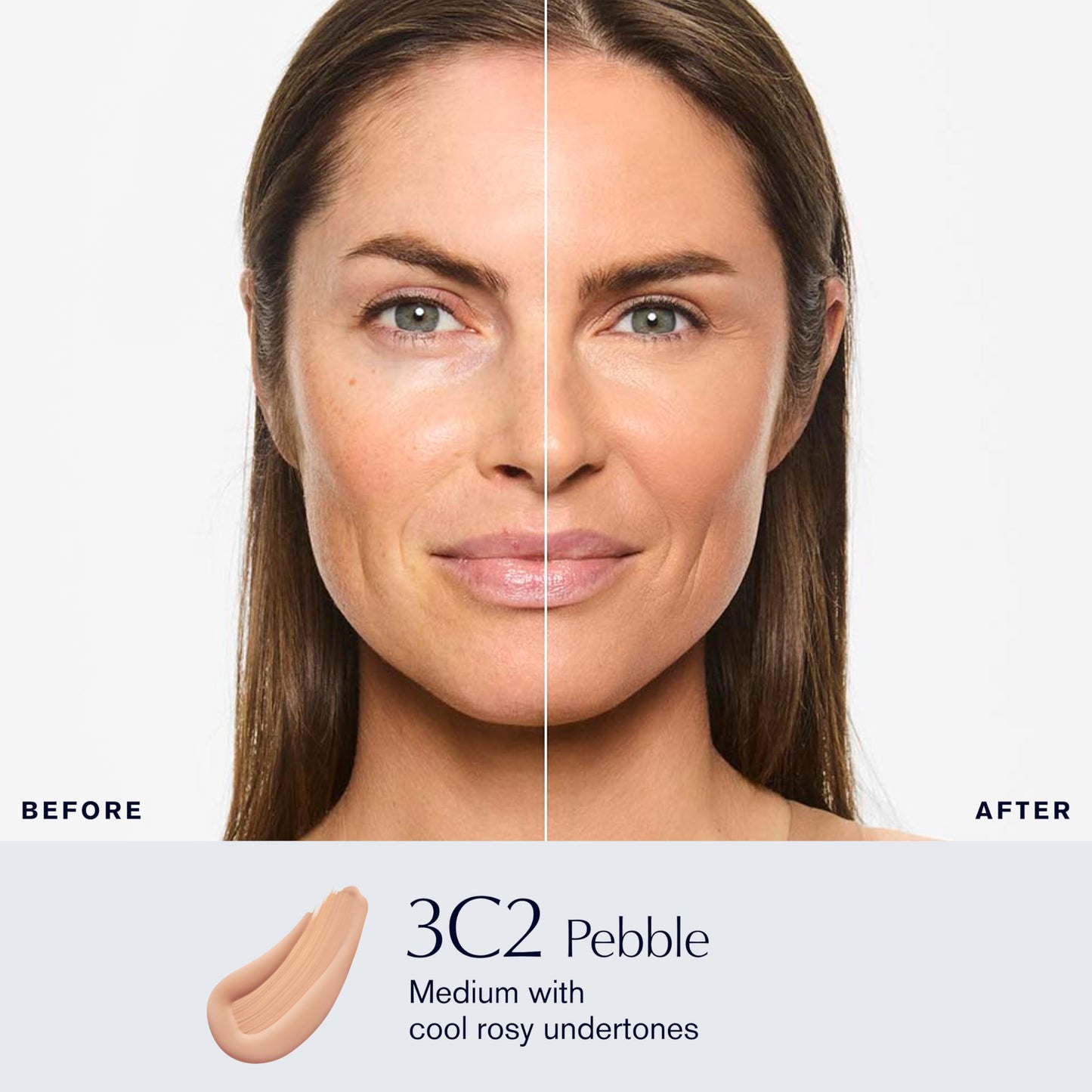 Estée Lauder Double Wear Stay-in-Place Foundation Makeup | 36-Hour Long-Wear Matte Foundation, 1 Fl Oz, 3C2 Pebble