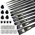 Professional Face Painting Kit, 54 Colors Water Activated Face Paint Makeup Kit with Stencils, Gems, Brushes for Halloween, Carnival, Cosplay, Party