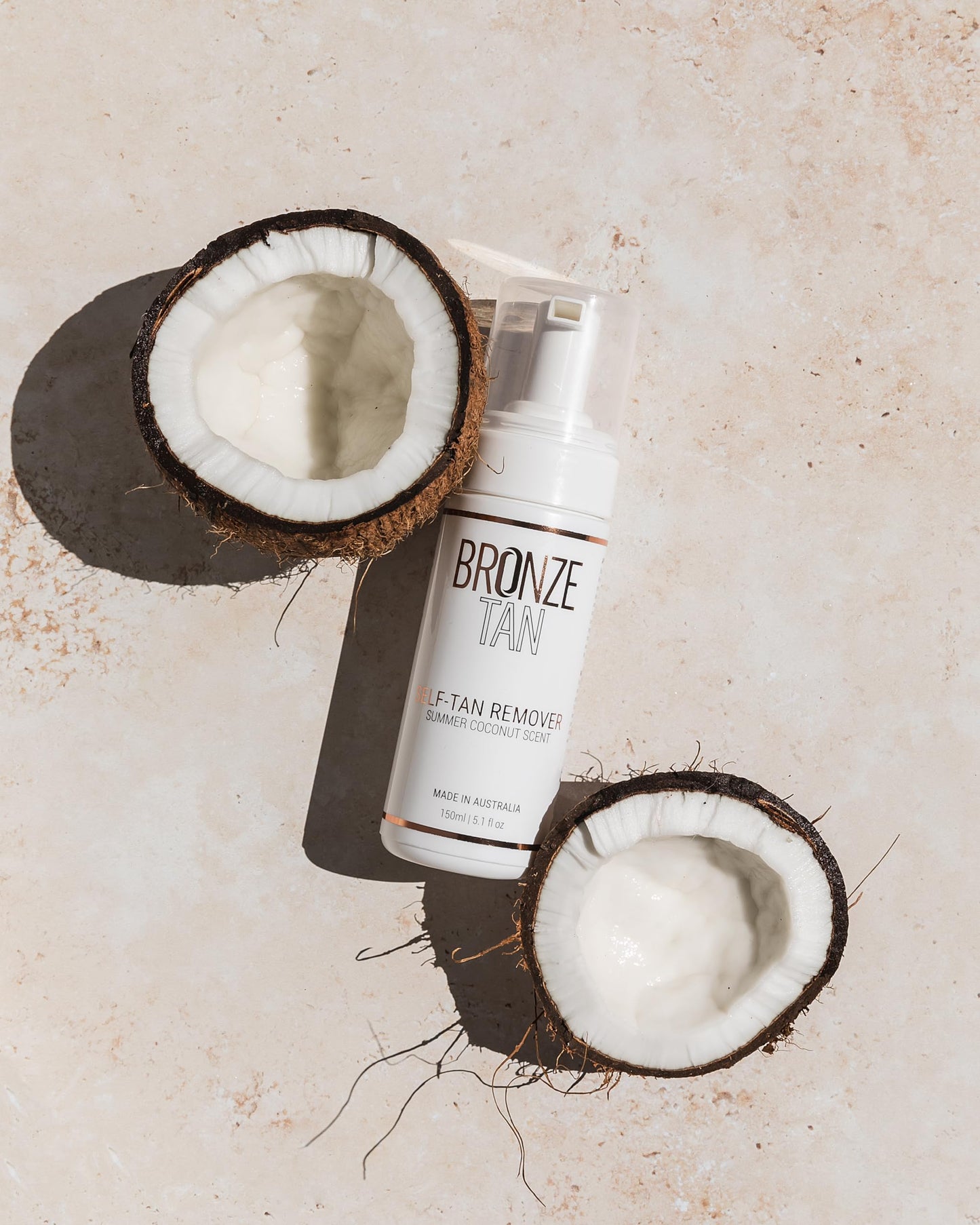Bronze Tan Self Tan Remover For Fake Tan Streaks, Build Up, Correction, Or Full Removal Of Self Tanner or Bronzer - Summer Coconut Scent (150ML / 5.1