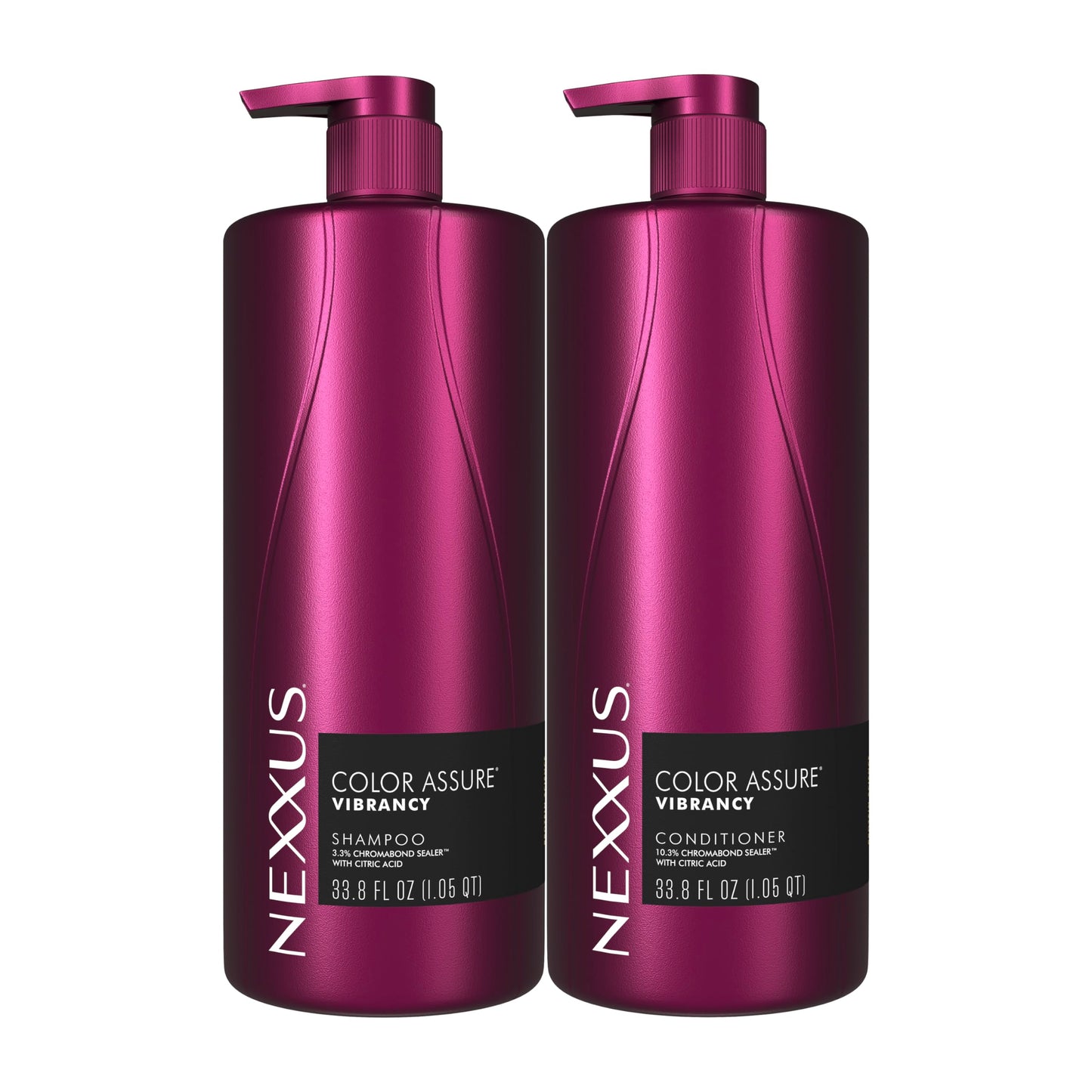 Nexxus Color Assure Color Care 2 Count for Vibrancy Shampoo, Conditioner Color Treated Hair Powered by Chromabond Sealer with Citric Acid 33.8 fl oz Beauty and Personal Care Nexxus Default Title