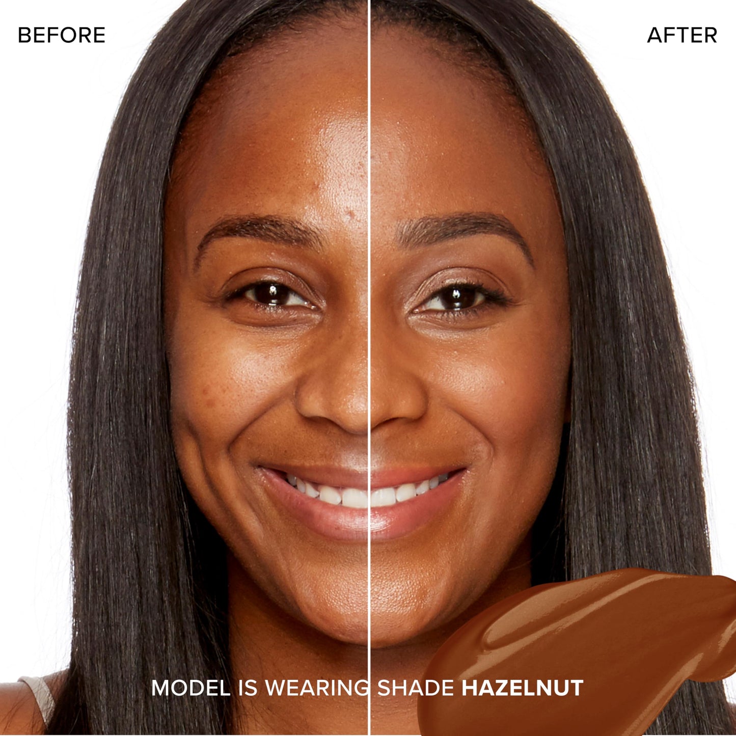 Too Faced Born This Way Natural Finish Longwear Liquid Foundation | Medium-To-Full Coverage | Hydrating + Oil Free, 1 Fl Oz, Hazelnut