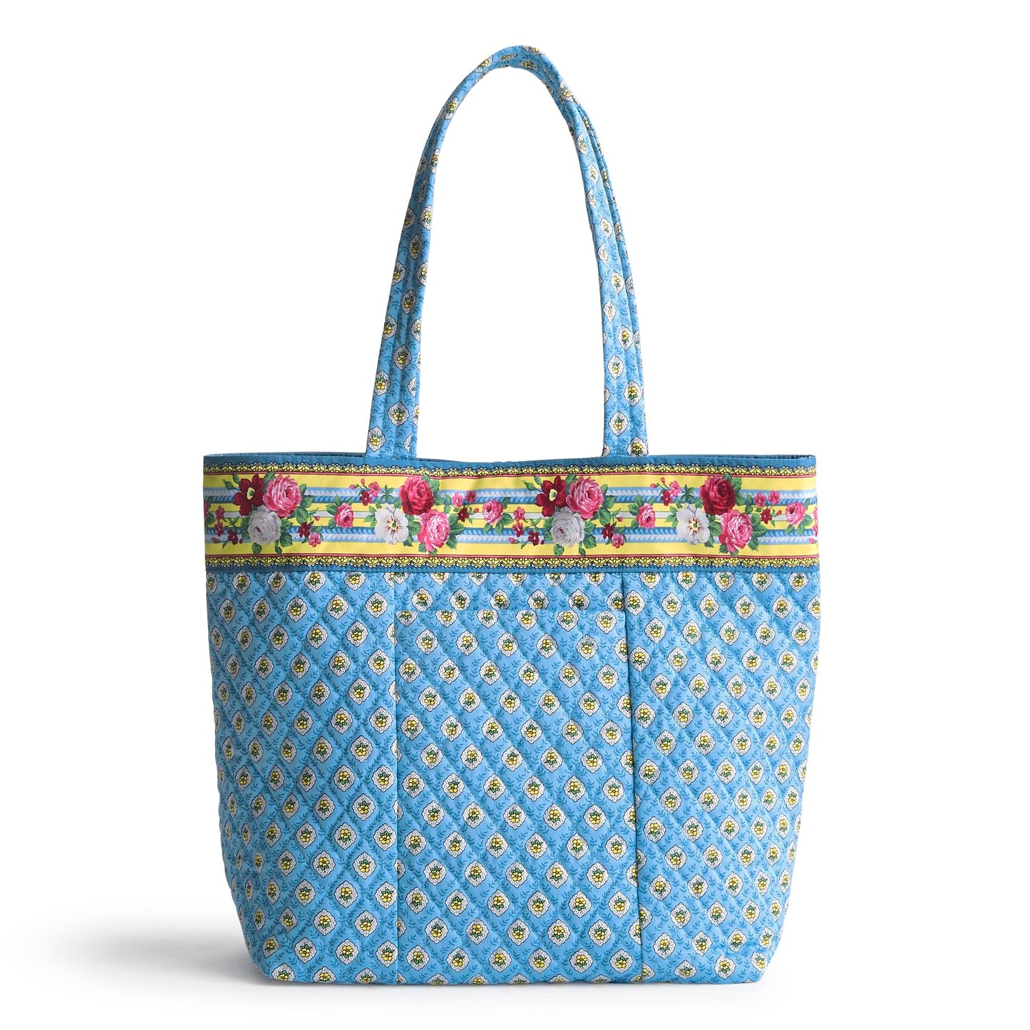 Vera Bradley Premium Cotton Original Tote Bag, Elizabeth Blue
