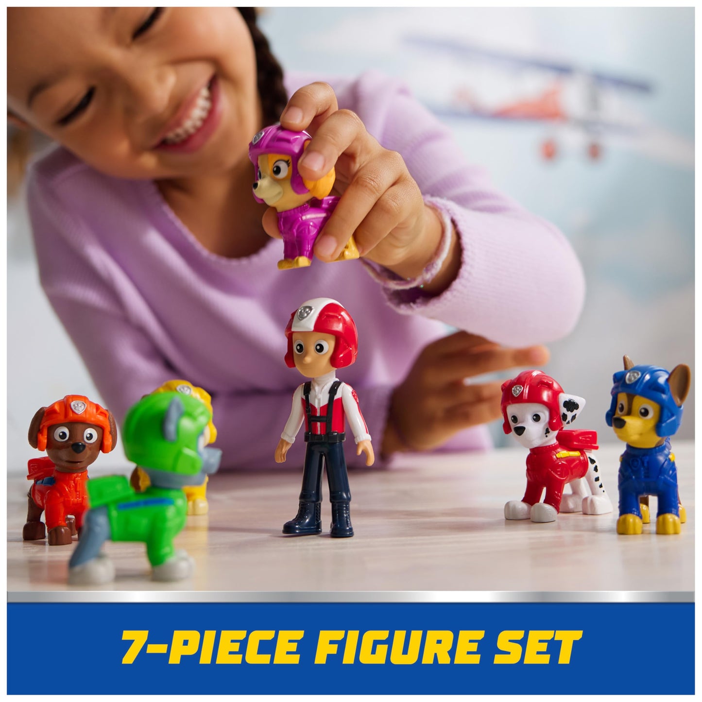 Paw Patrol: Air Rescue Toy Figures Gift Pack, with 7 Collectible Action Figures, Kids Toys for Boys & Girls Ages 3 and up