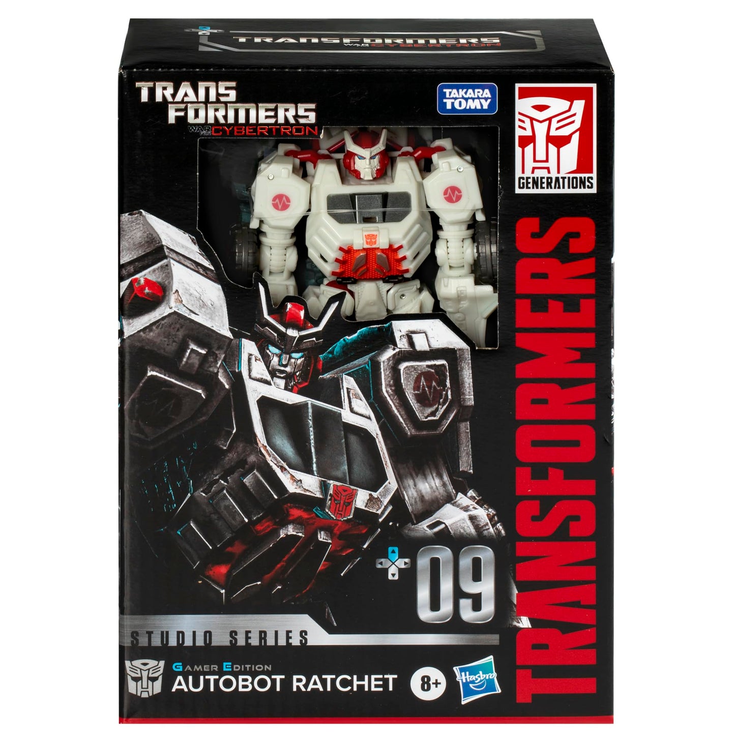 Transformers Toys Studio Series Voyager Transformers: War for Cybertron 09 Gamer Edition Ratchet, 6.5-inch Converting Action Figure, 8+
