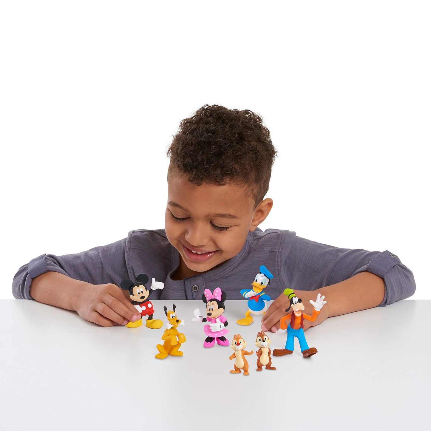 Mickey Mouse 7-Piece Figure Set, Mickey Mouse Clubhouse Toys, Kids Toys for Ages 3 Up, Amazon Exclusive by Just Play
