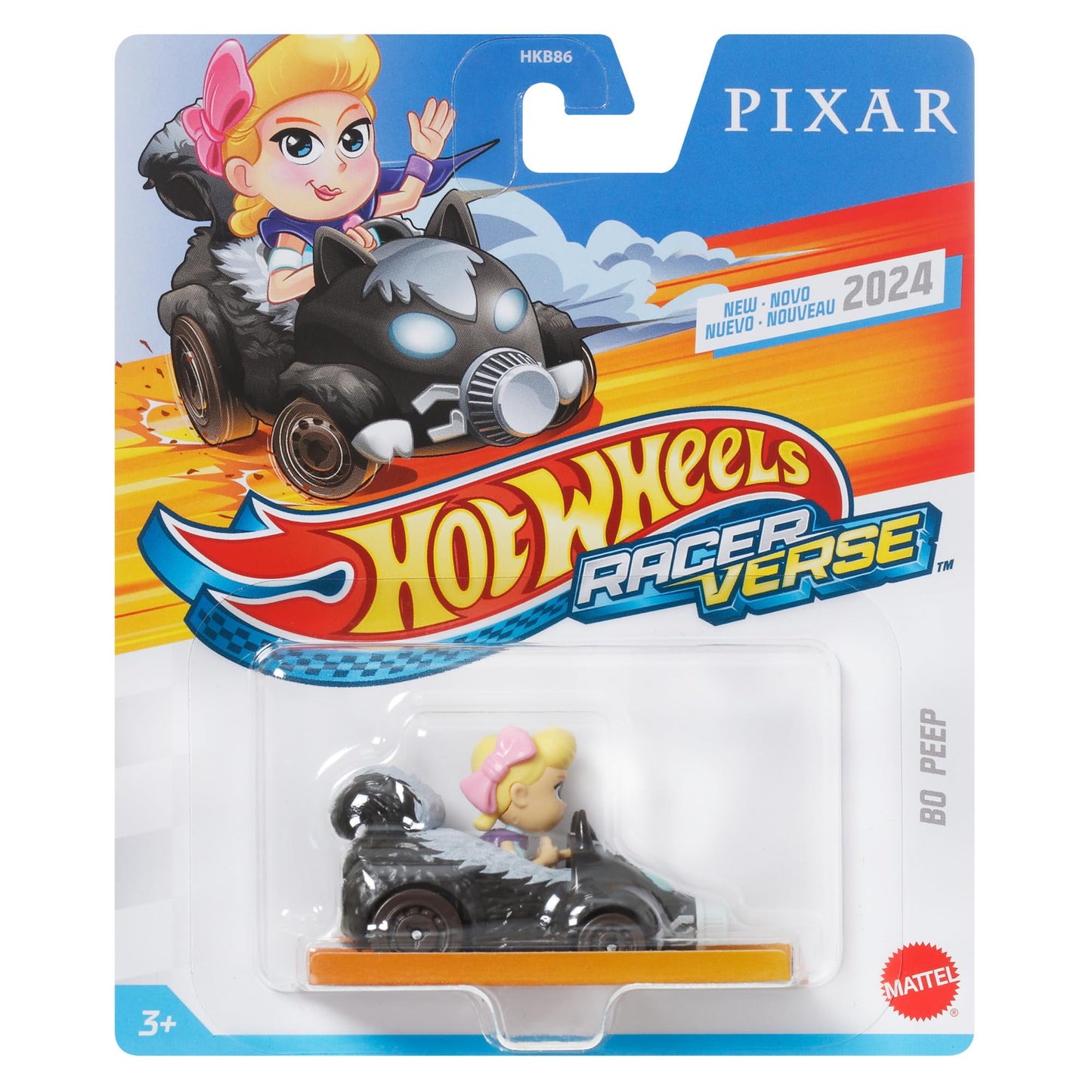 Hot Wheels Racer Verse Pixar Mini Vehicle Figure Bo Peep HKC04 Mattel