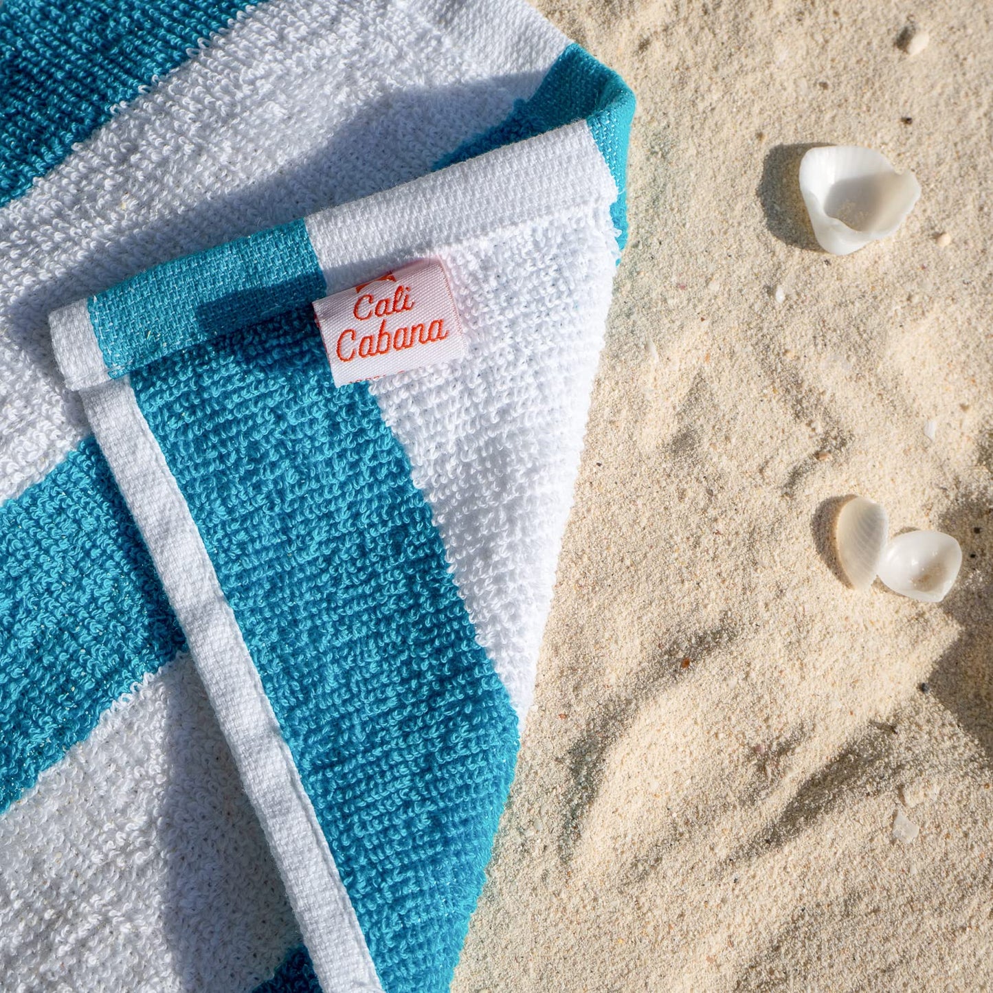 Arkwright Cali Cabana Stripe Beach Towel - Pack of 4 - Soft 100% Cotton Lightweight Quick Dry Terry Towels Set for Pool, Swim, and Hot Tub, 30 x 60…