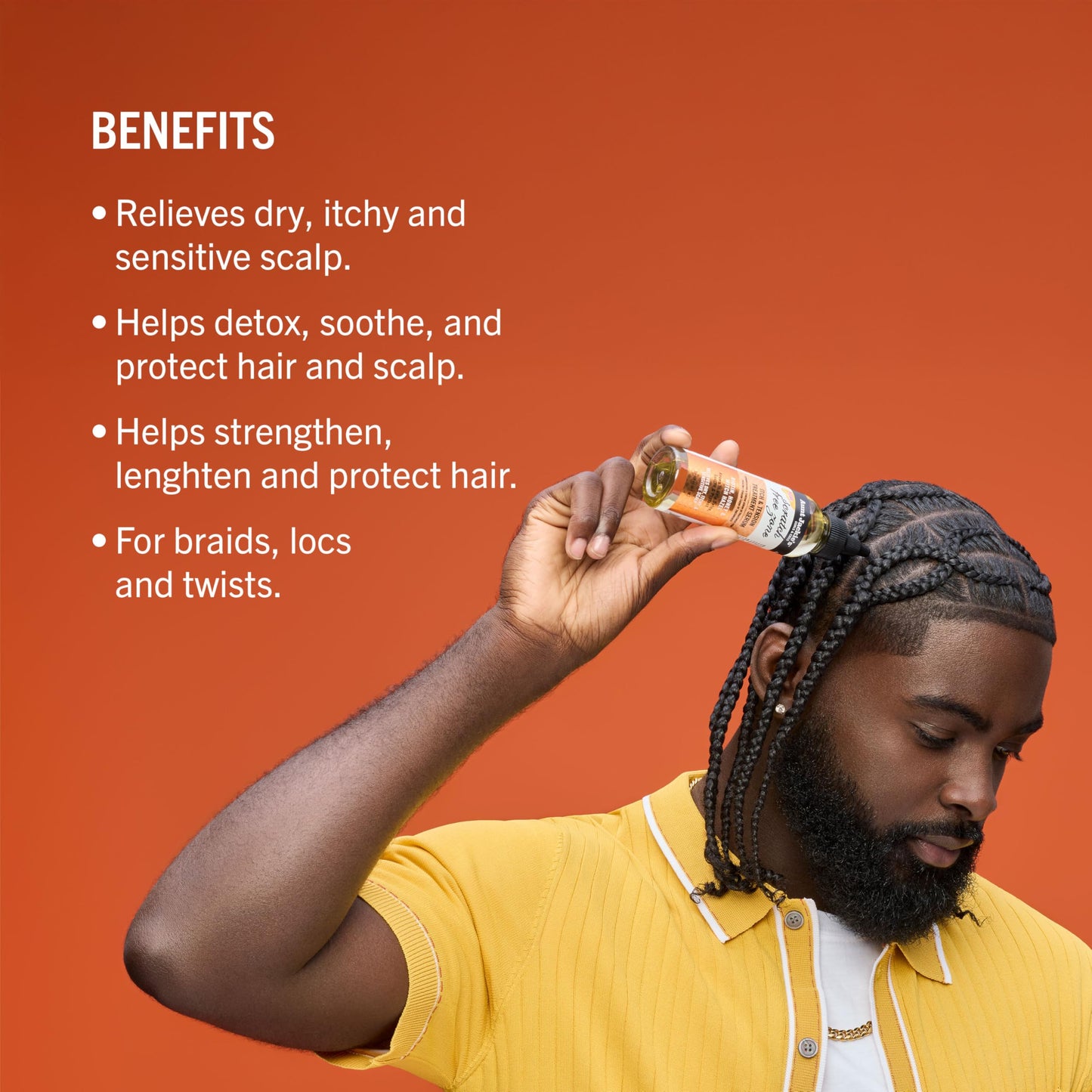 Aunt Jackie's Braid + Twist Collection Scratch Free Zone Itch & Tension Treatment Serum - Relieve Dry, Itchy Scalp with Witch Hazel, Biotin, and Honey