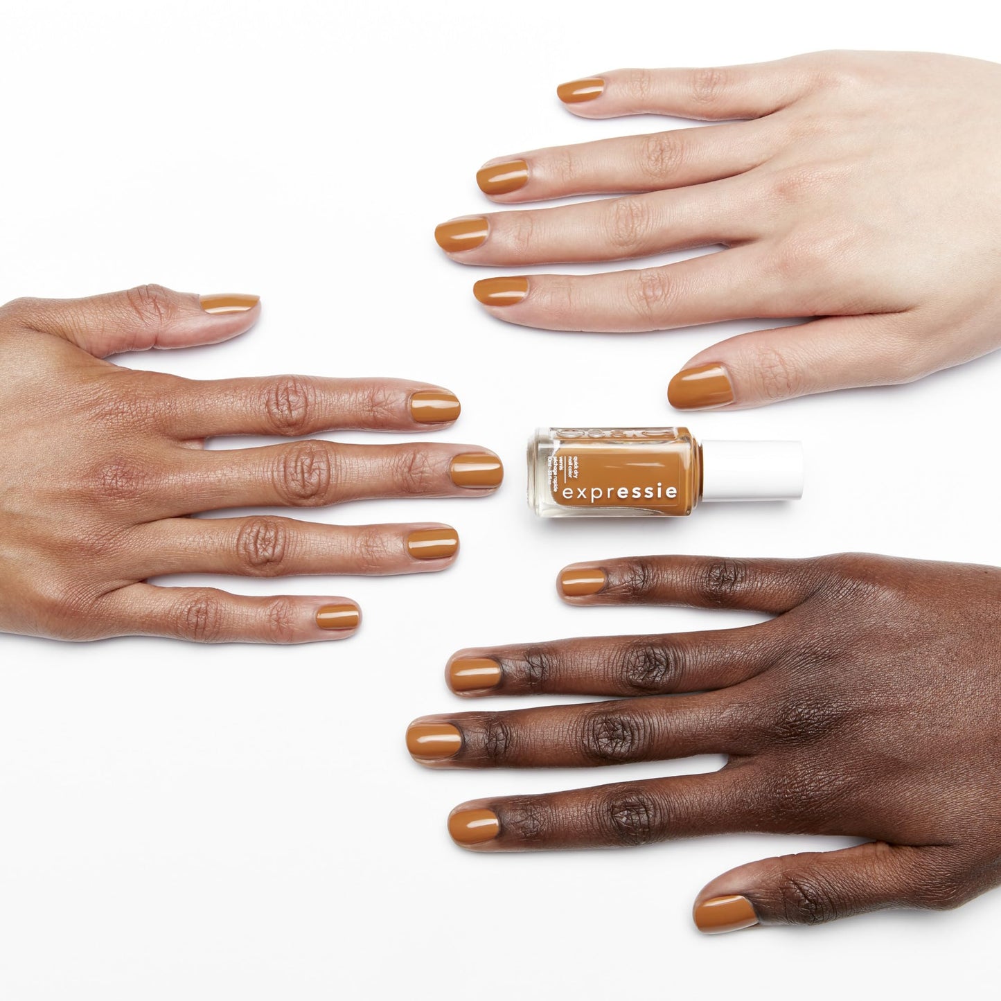 essie Expressie Nail Polish, Quick-Dry Brown Orange Nail Polish, Vegan, Saffr-on The Move, 0.33 fl oz Beauty & Personal Care essie