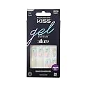 KISS Gel Fantasy Allure Press On Nails, Ready to Wear, 3D Design, Waterproof, Pink Gel Nail Glue 0.07 Oz. (2g), Manicure Stick & Mini File, 28 Count Beauty & Personal Care KISS