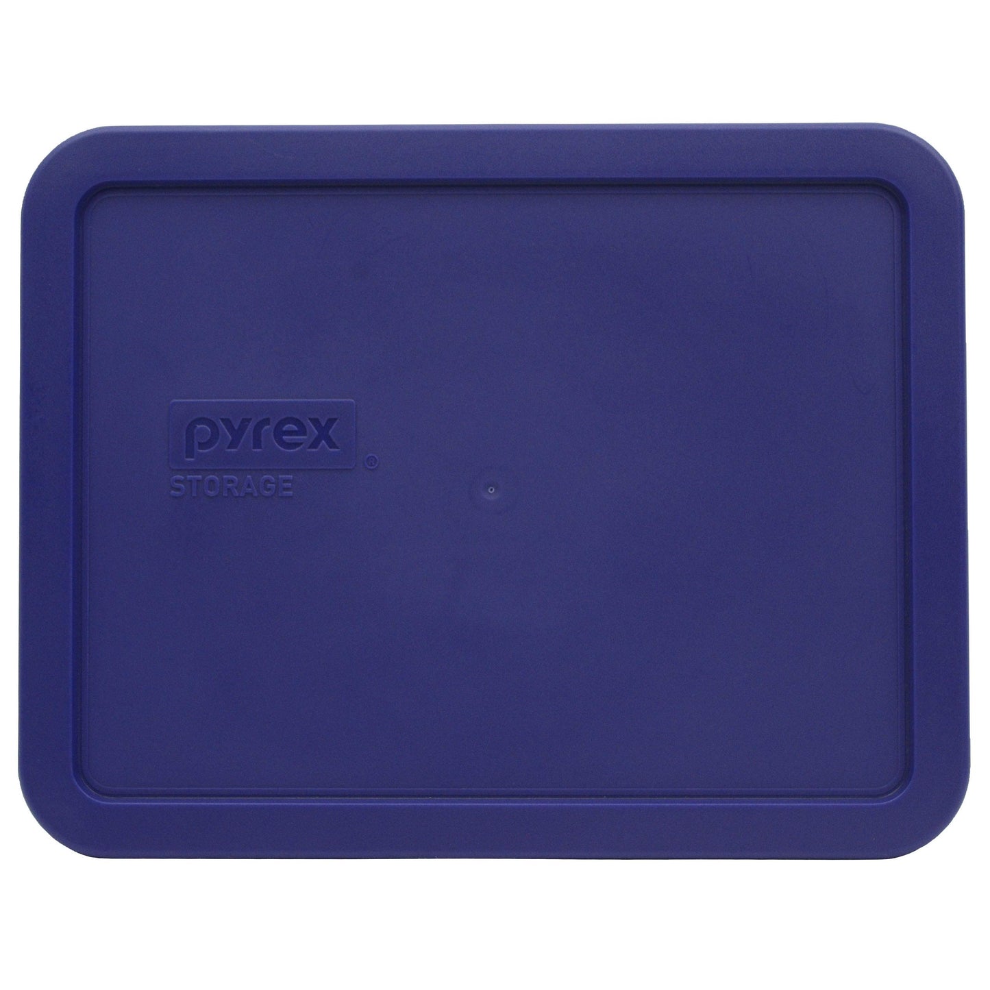 Pyrex 7211-PC 6-Cup Navy Blue Rectangle Plastic Food Storage Lid - Made in USA