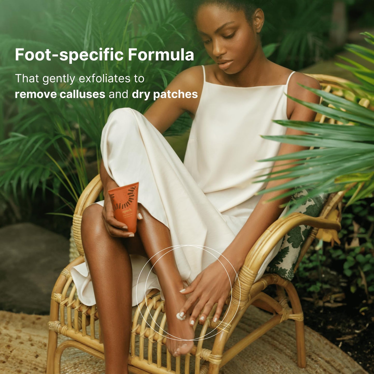 Nu Skin Epoch Sole Solution Foot Cream 4oz – Urea Formula Repairs Dry, Cracked Heels & Feet, Moisturizing Lotion for Smooth, Healthy Skin