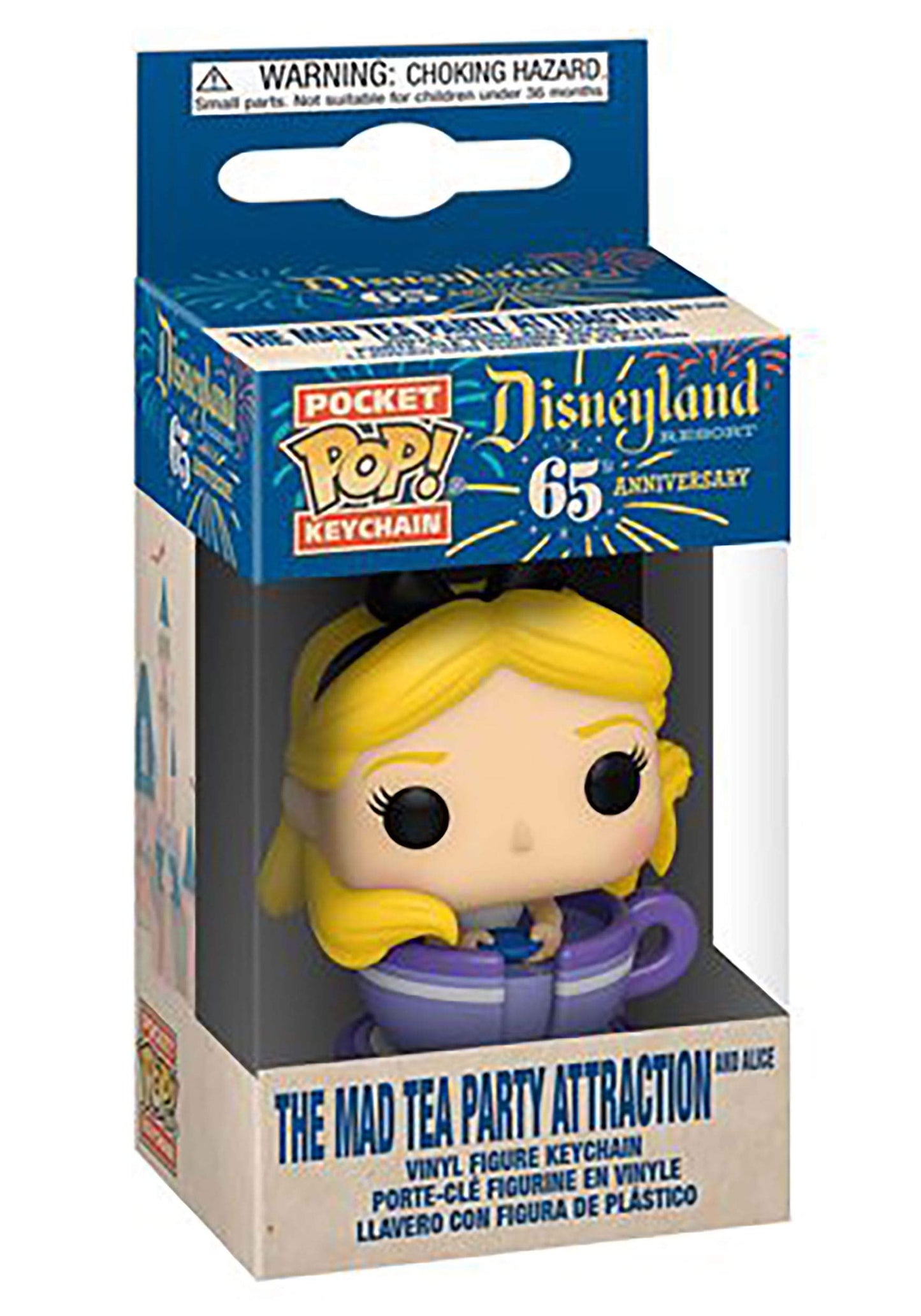 Funko Pop! Keychain: Disney 65th - Alice in Teacup, 3.75 inches