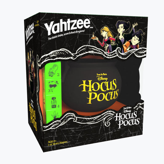 USAOPOLY YAHTZEE: Disney Hocus Pocus | Collectible Witch~'s Caldron Dice Cup Classic Family Game Based on Film Great for Night Officially-Licensed &…