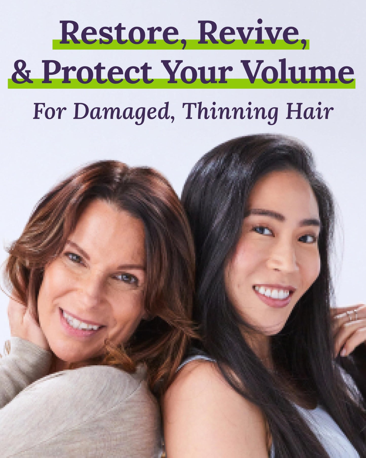 Keranique Damage Control Set for Thinning Hair - Shampoo and Conditioner for Damaged Hair, Follicle Booster Serum, Lift & Repair Spray - Keratin