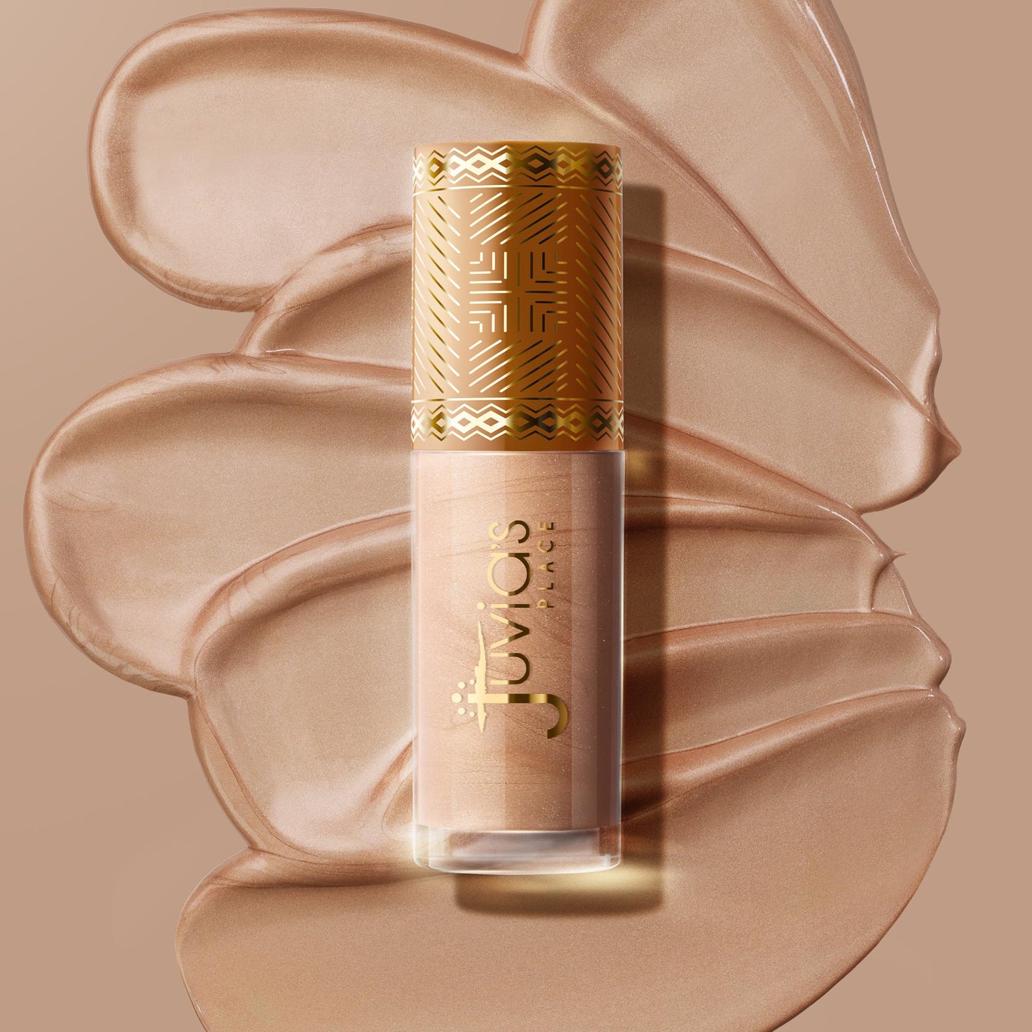 Juvia's Place Nubian Glow Liquid Luminizer - Radiant Highlighter for Face and Body, Buildable Shimmer, Versatile Shades for All Skin Tones