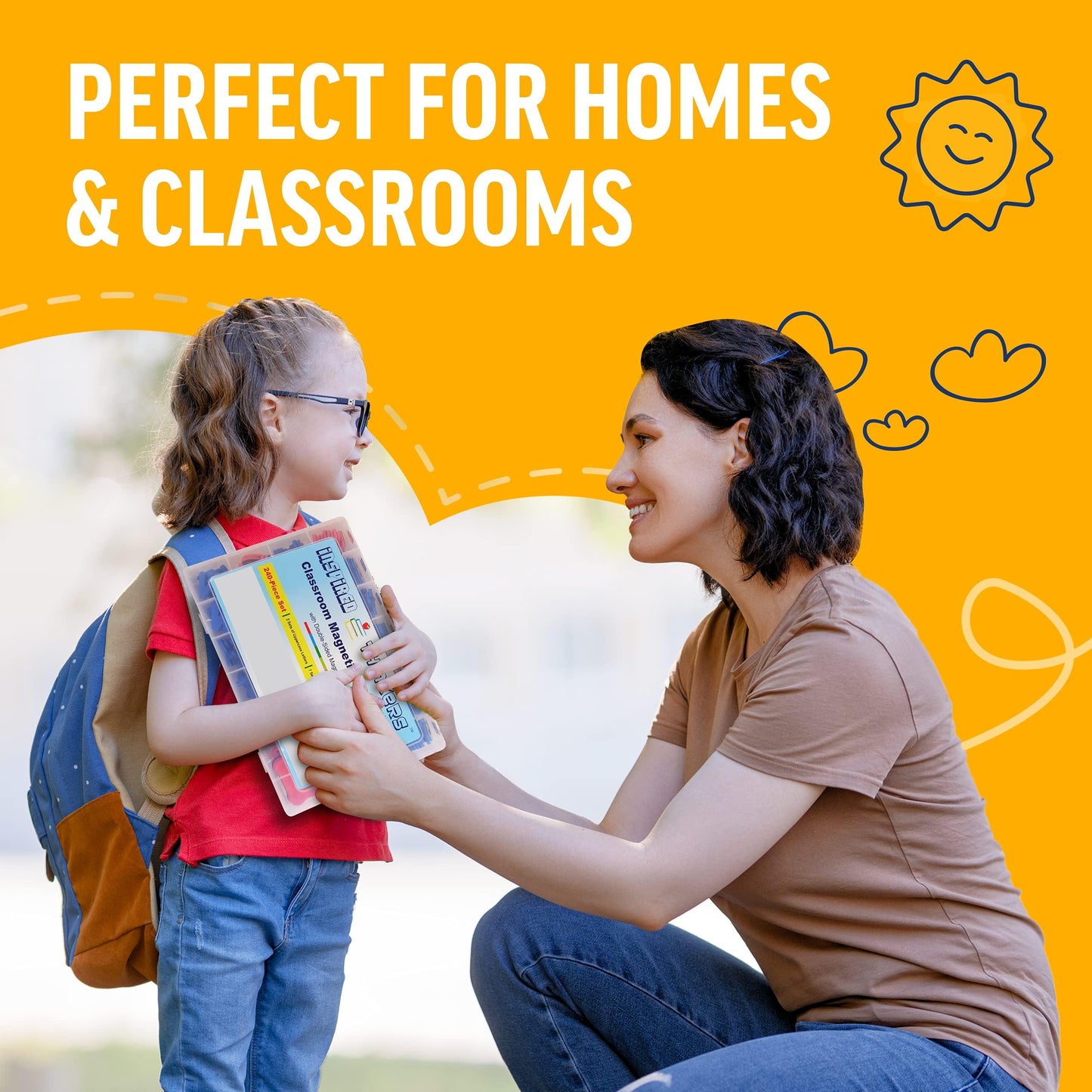 238PCS Magnetic Alphabet Letters – ABC Magnet Set for Toddlers, Educational Spelling Toy for Kids, Strong Letters for Fridge & Whiteboard