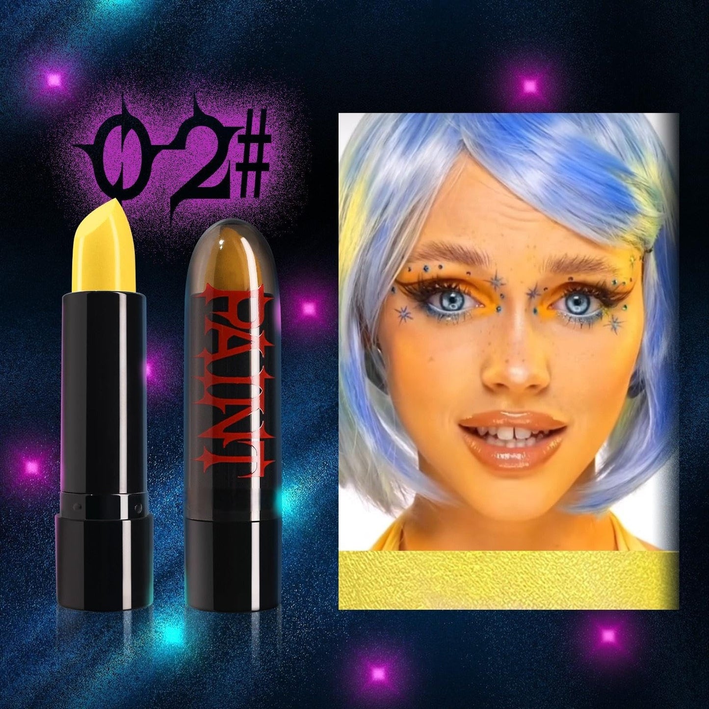 Halloween Face Body Paint Stick - Vampire Makeup Kit (5 Colors: Black, White, Red, Green, Blue) - Easy Apply Waterproof Long Lasting for Kids Adults