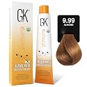 GK HAIR Global Keratin Professional Hair Color Cream Tube (3.4 Fl Oz/100ml) Nourishing & Cleansing Colors for Styling High Performance Long Lasting