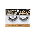 i-ENVY False Lashes Luxury Mink Collection Eyelashes 100% Real Mink Glamorous Eye Look Lashes Maximum Fluffiness 3D Multi-Curl Angle