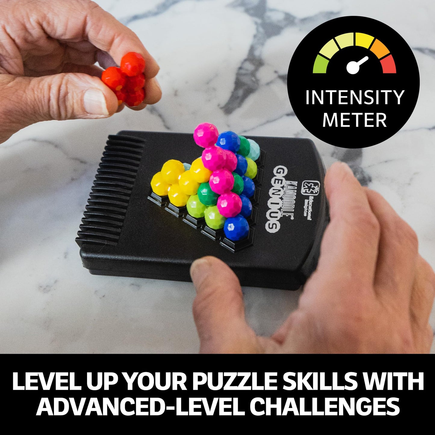 Educational Insights Kanoodle Genius – 3D Brain Teaser Puzzle Game with 200+ Challenges, Gift & Easter Basket Stuffers for Kids Ages 8+