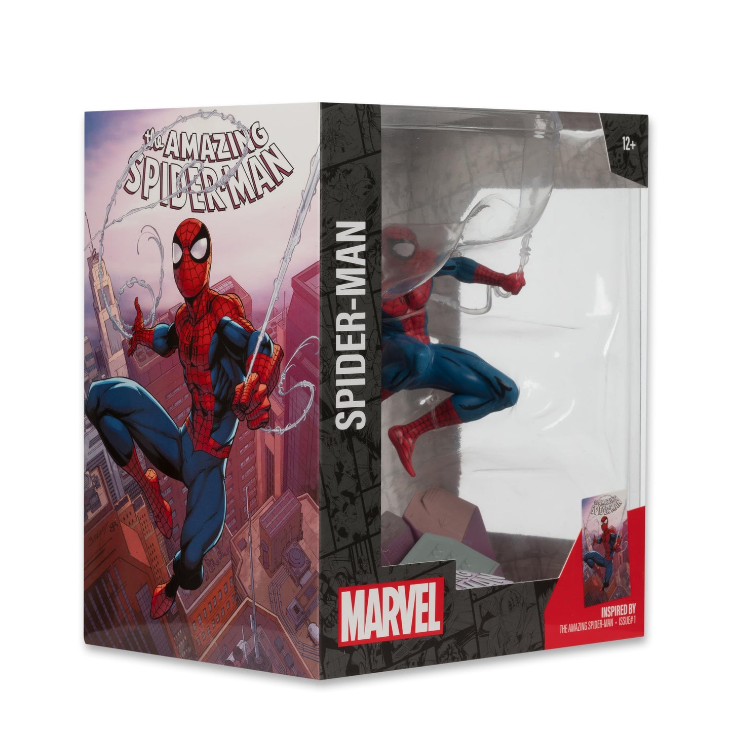 McFarlane Toys Marvel Spider-Man 1:10th Scale Collectible with Scene (The Amazing Spider-Man #1)