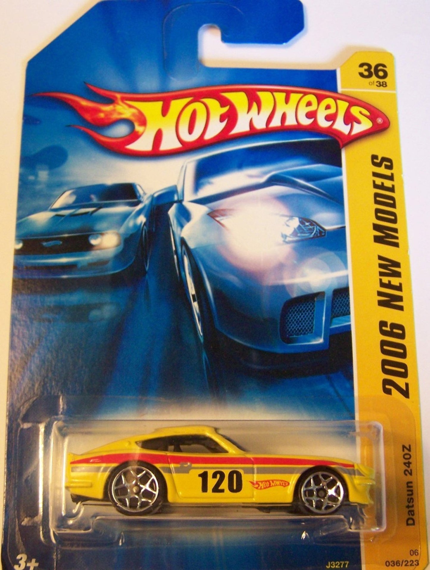 Hot Wheels 2006-036 New Models YELLOW Datsun 240Z Y5 Wheels 1:64 Scale