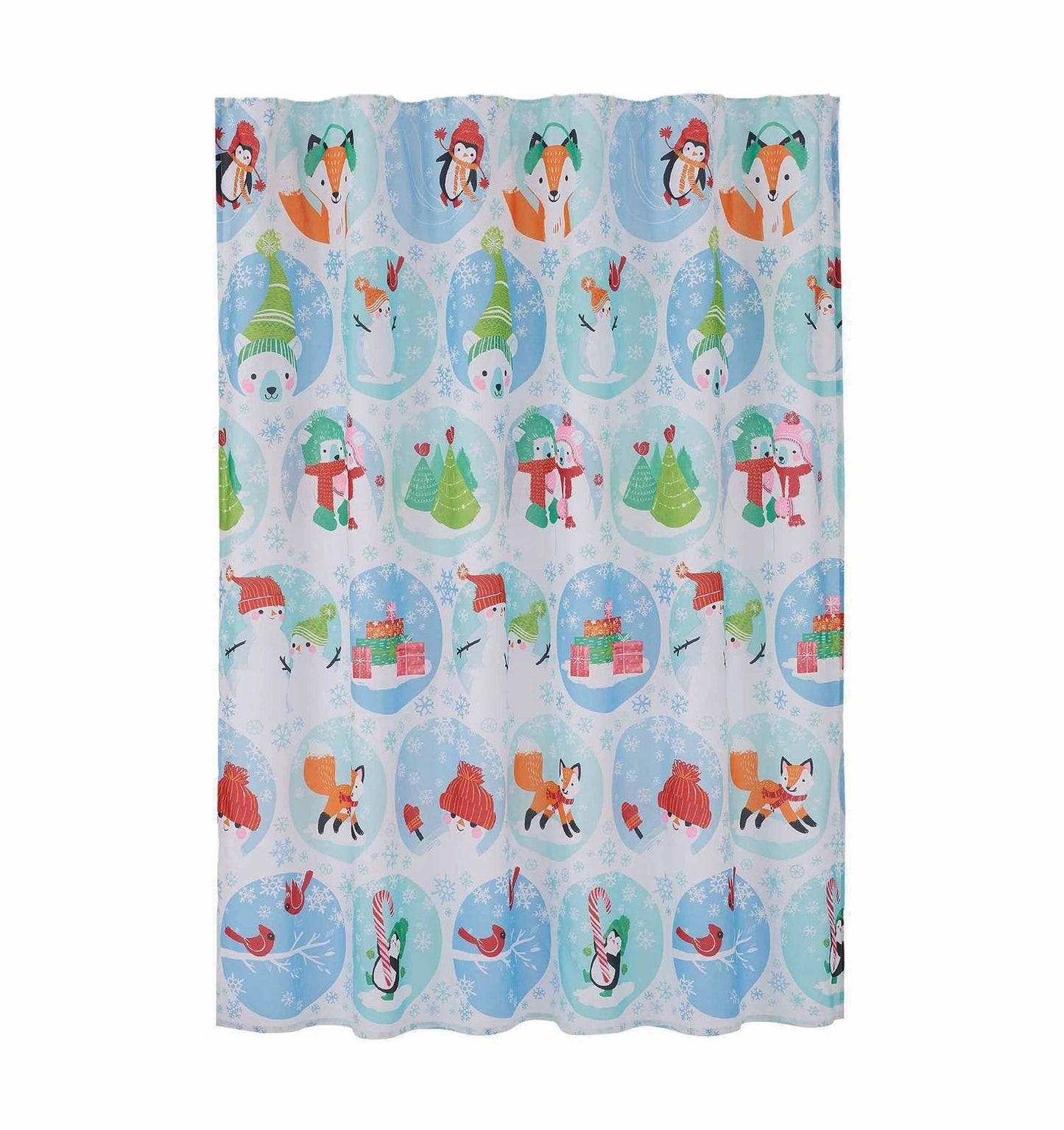 St. Nicholas Square - Friends Characters Fabric Shower Curtain