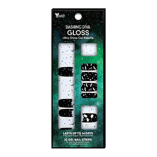 Dashing Diva Gloss Halloween Nail Strips - Spell on You | UV Free, Long Lasting, Cute Gel Stickers | 32 Wraps, Prep Pad, File Included Beauty & Personal Care Dashing Diva