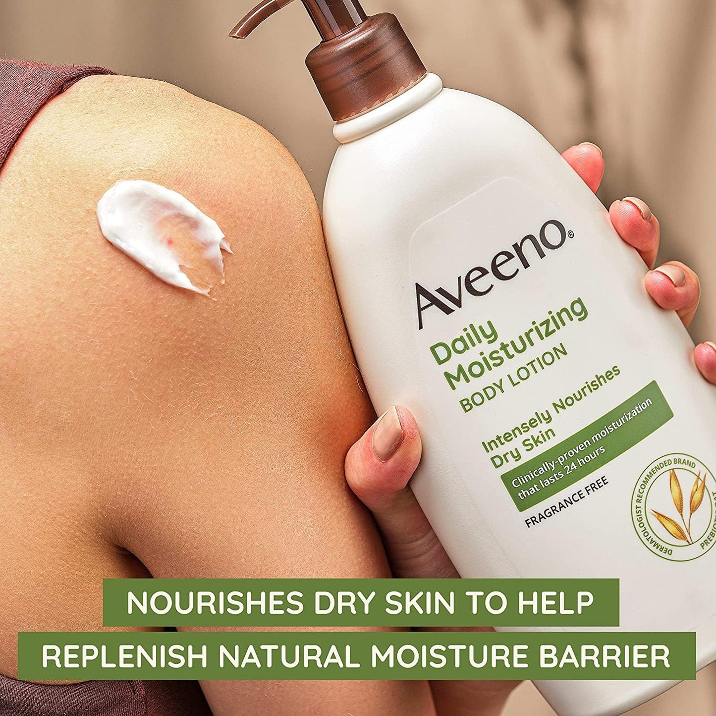 Aveeno Daily Moisturizing Lotion 12 Ounce Pump (354ml) (3 Pack)