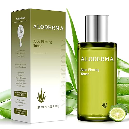Aloderma Firming Skin Toner with 91% Organic Aloe Vera - Natural Facial Toner for Women with Natural Botanicals to Diminish The Appearance of Fine