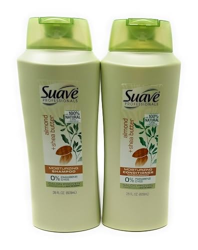 Suave Professional Almond and Shea Butter Shampoo and Conditioner 2 Pack 28 FL OZ Each