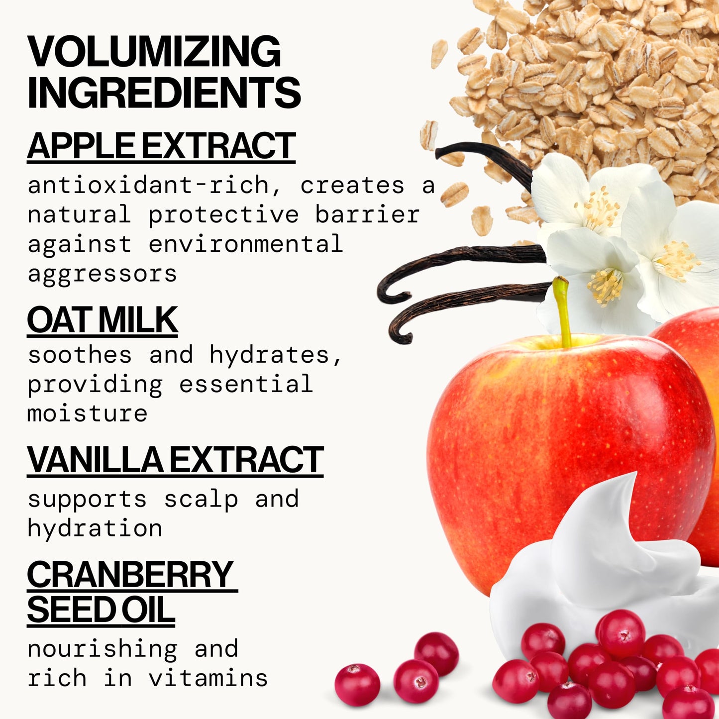 Pacifica Hair Mousse - Vanilla Oat Milk - Light Hold for Soft Volume & Hydration with Touchable Hold, Delightful Vanilla Scent, Vegan & Cruelty-Free