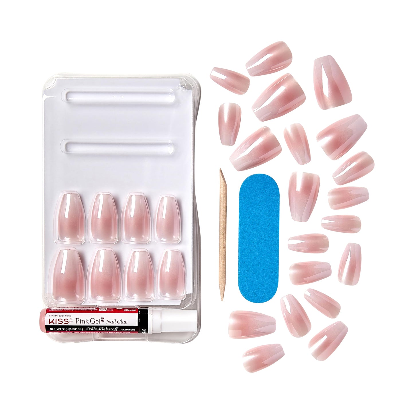 KISS Gel Fantasy Allure Glazed Donut Nails - Essential Beauty & Personal Care KISS