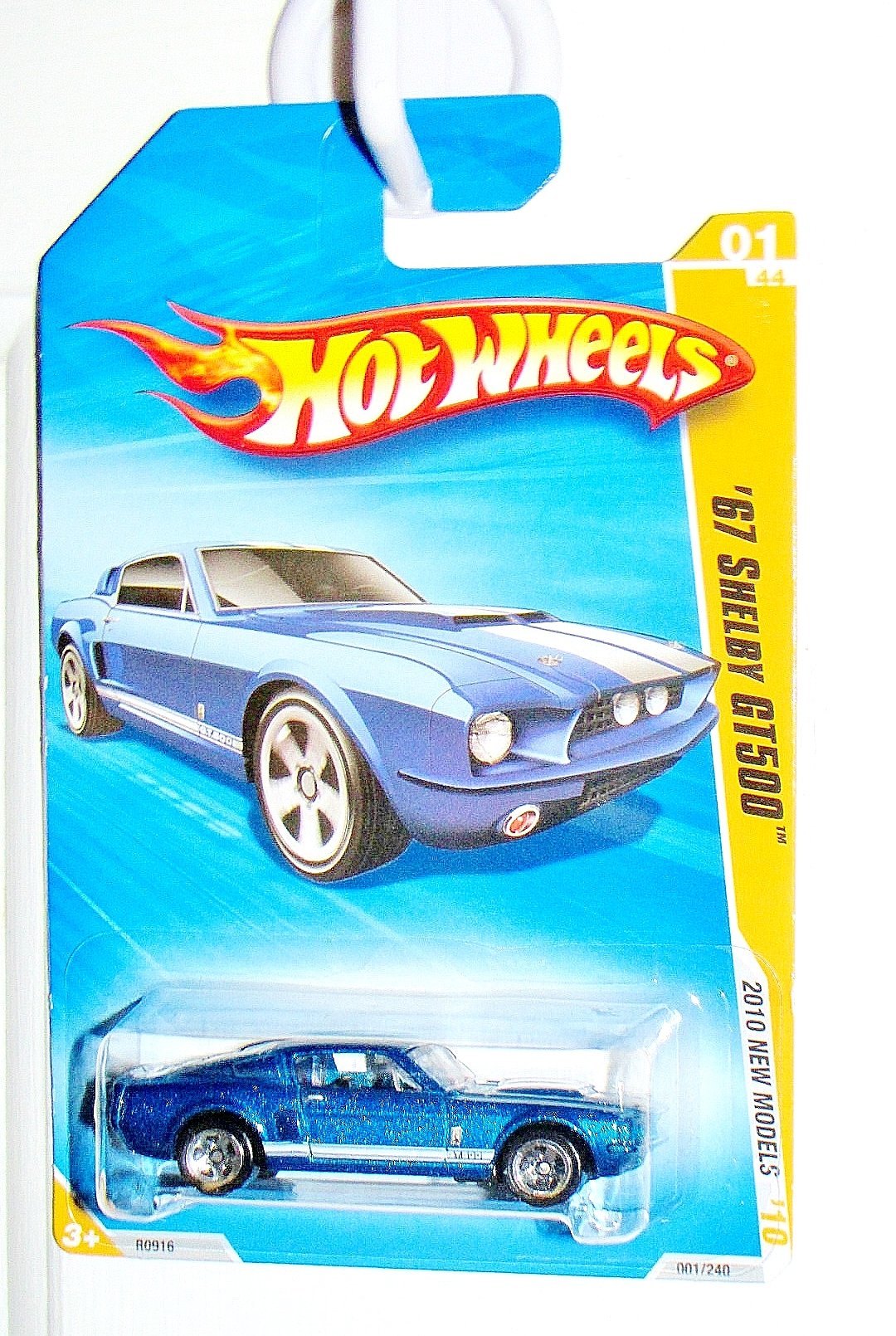 Hot Wheels 2010-001 New Models #1 BLUE '67 Shelby GT500 1:64 Scale