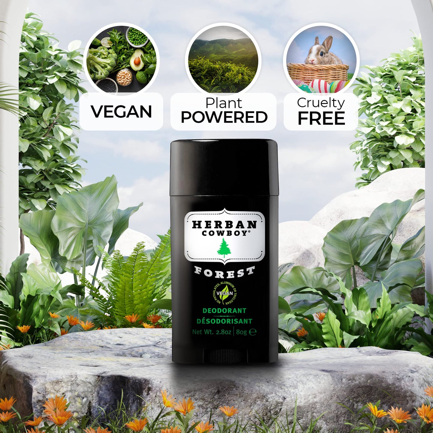 Herban Cowboy Forest Natural Deodorant, 2.8 oz. Beauty and Personal Care Herban Cowboy