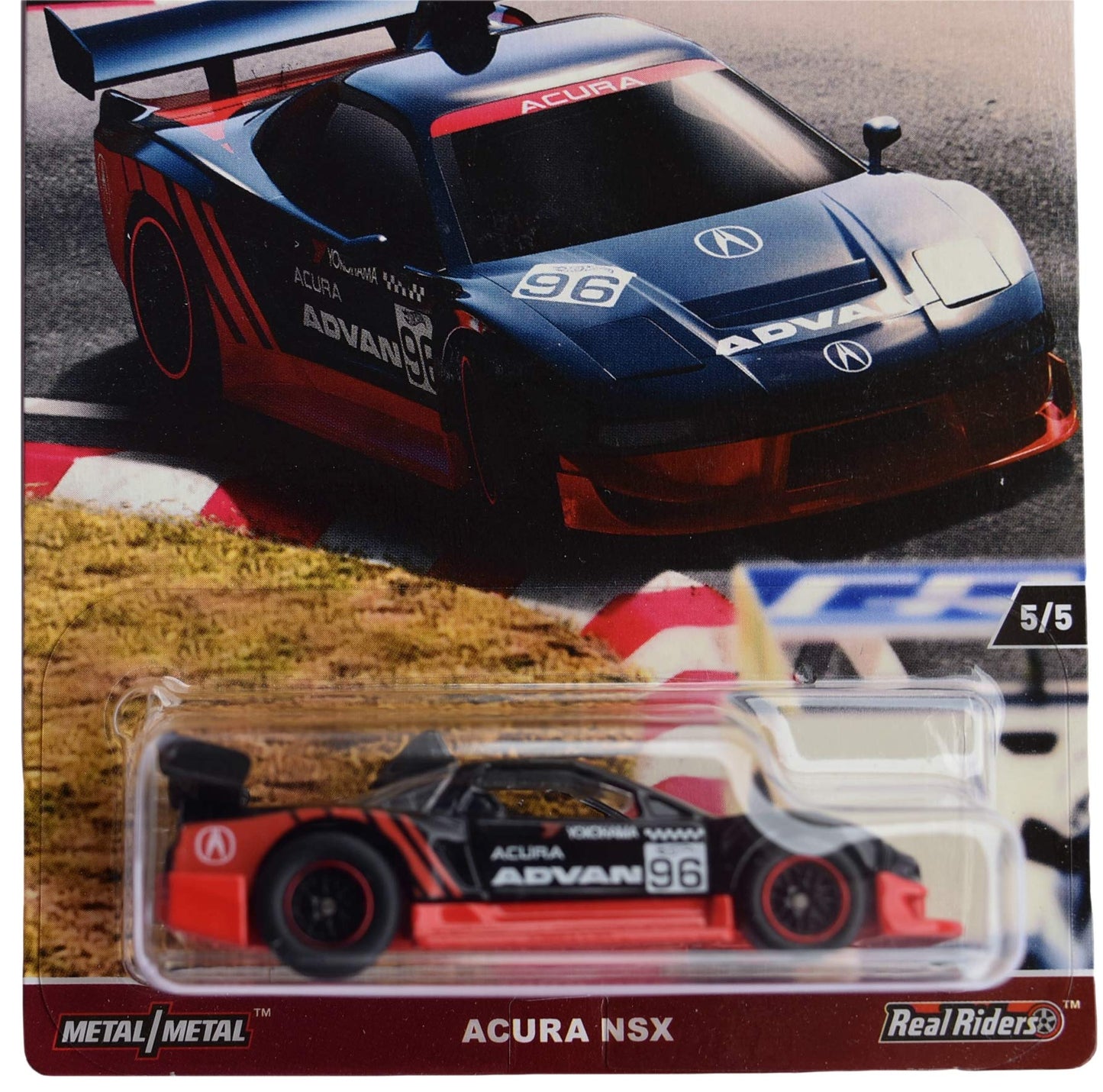 Hot Wheels Car Culture Race Day Acura NSX 5/5, Black/red
