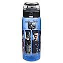 Zak Designs JLMA-K950 DC Comics Justice League Movie BPA Free Water Bottle with Loop 25 Ounce, Multicolor, Single