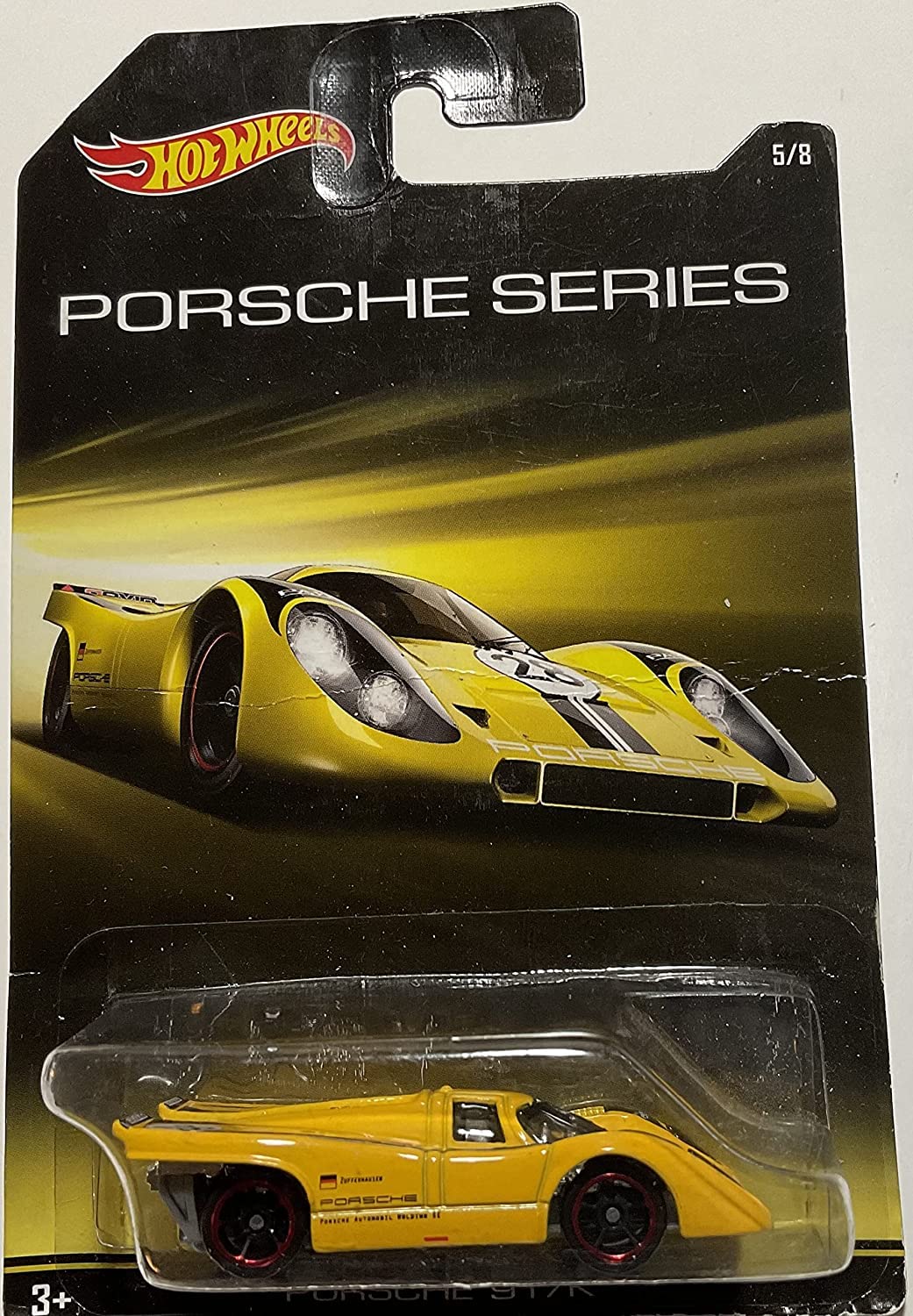 HOT WHEELS PORSCHE SERIES YELLOW PORSCHE 917K 5/8