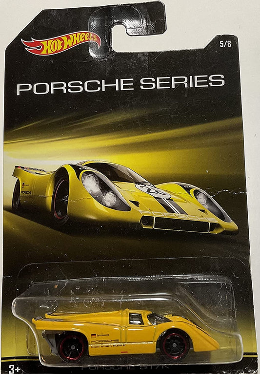 HOT WHEELS PORSCHE SERIES YELLOW PORSCHE 917K 5/8