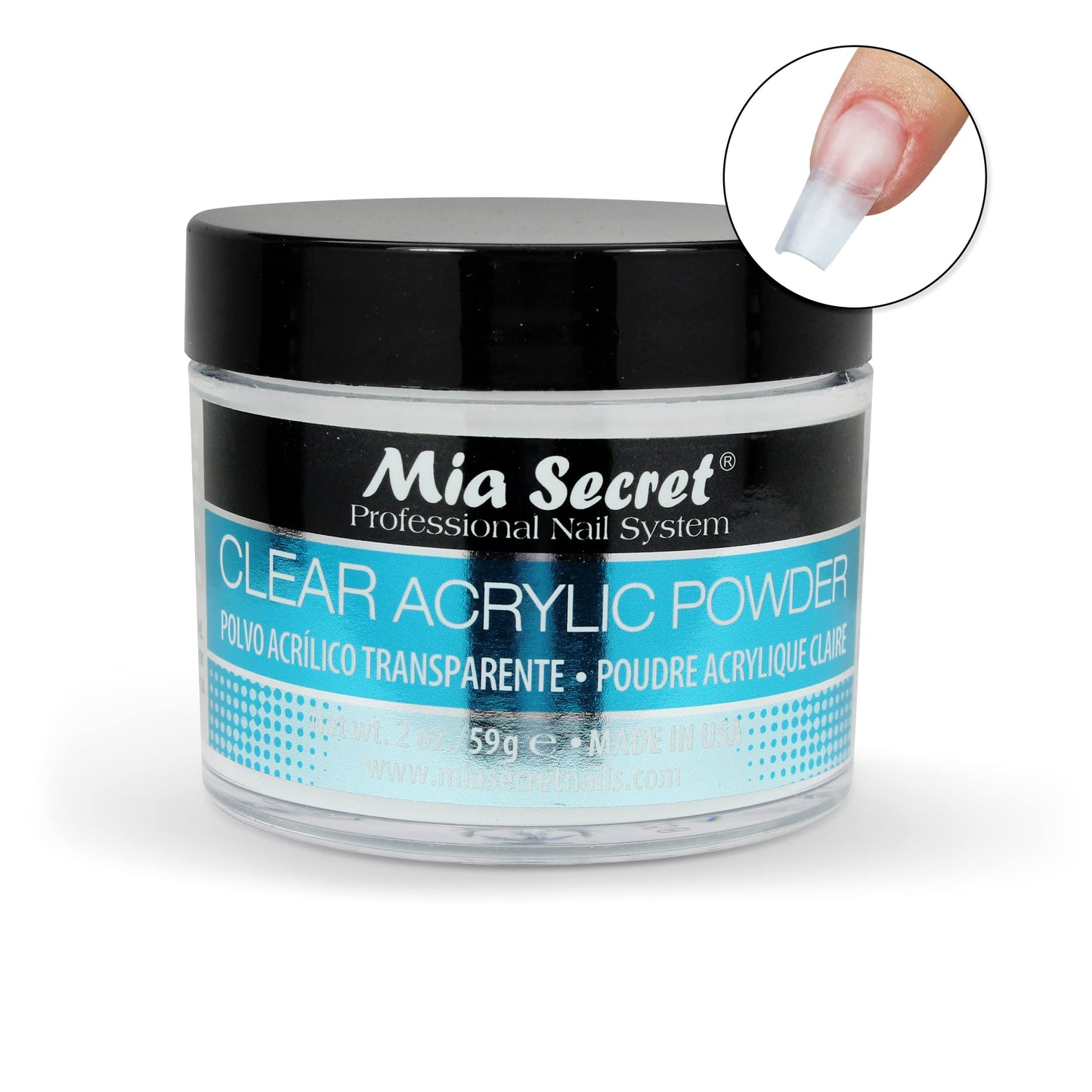 Mia Secret Clear Acrylic Powder (2oz) Beauty & Personal Care Mia Secret