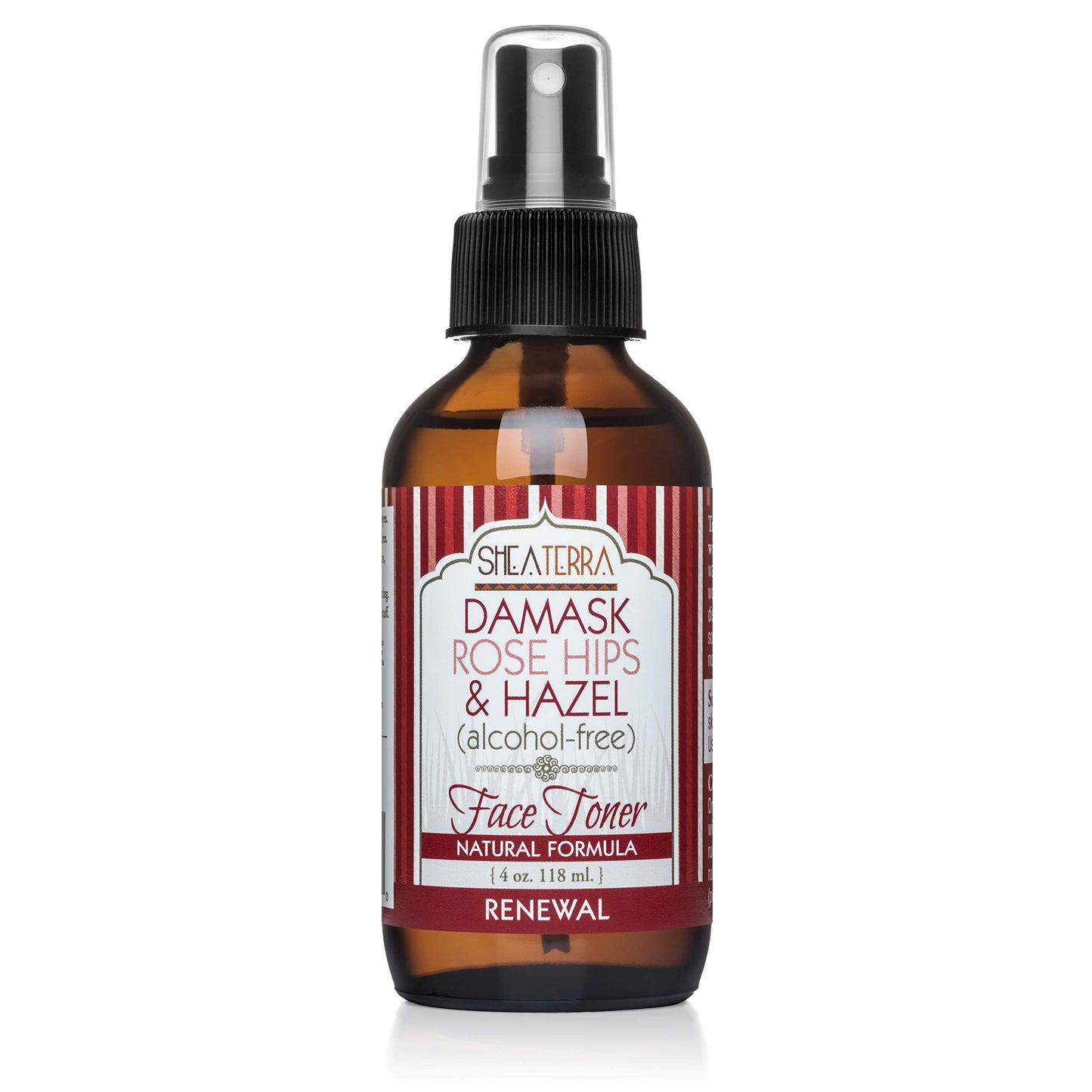 Shea Terra Organics Beauty Water, Toner & Face Mist - Damask Rose HIPS & Hazel | Natural Daily Hydrating Toner with Anti-Aging Rose & Witch Hazel