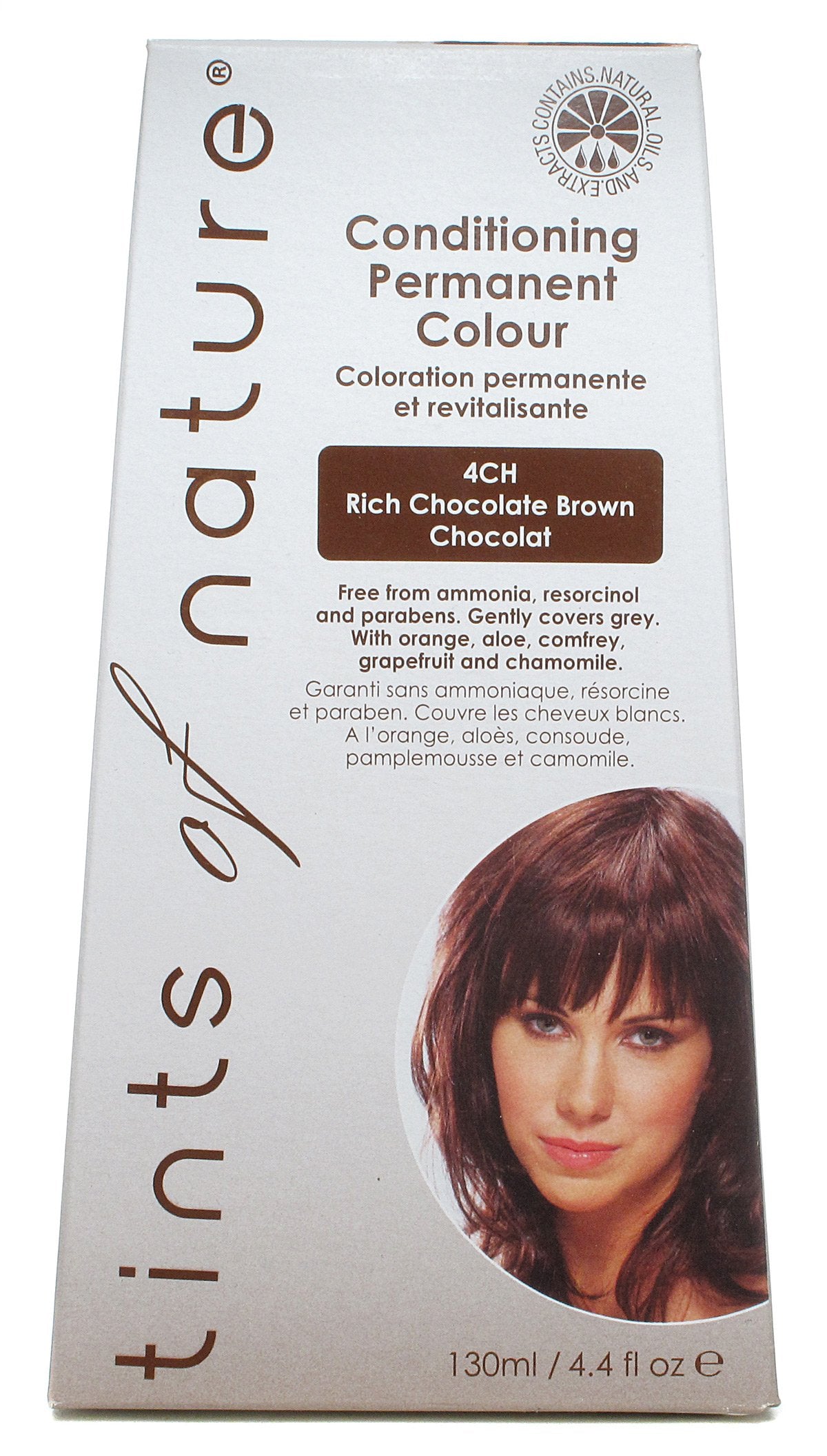 Tints Of Nature - Conditioning Permanent Hair Color 4CH Rich Chocolate Brown - 4.4 oz.