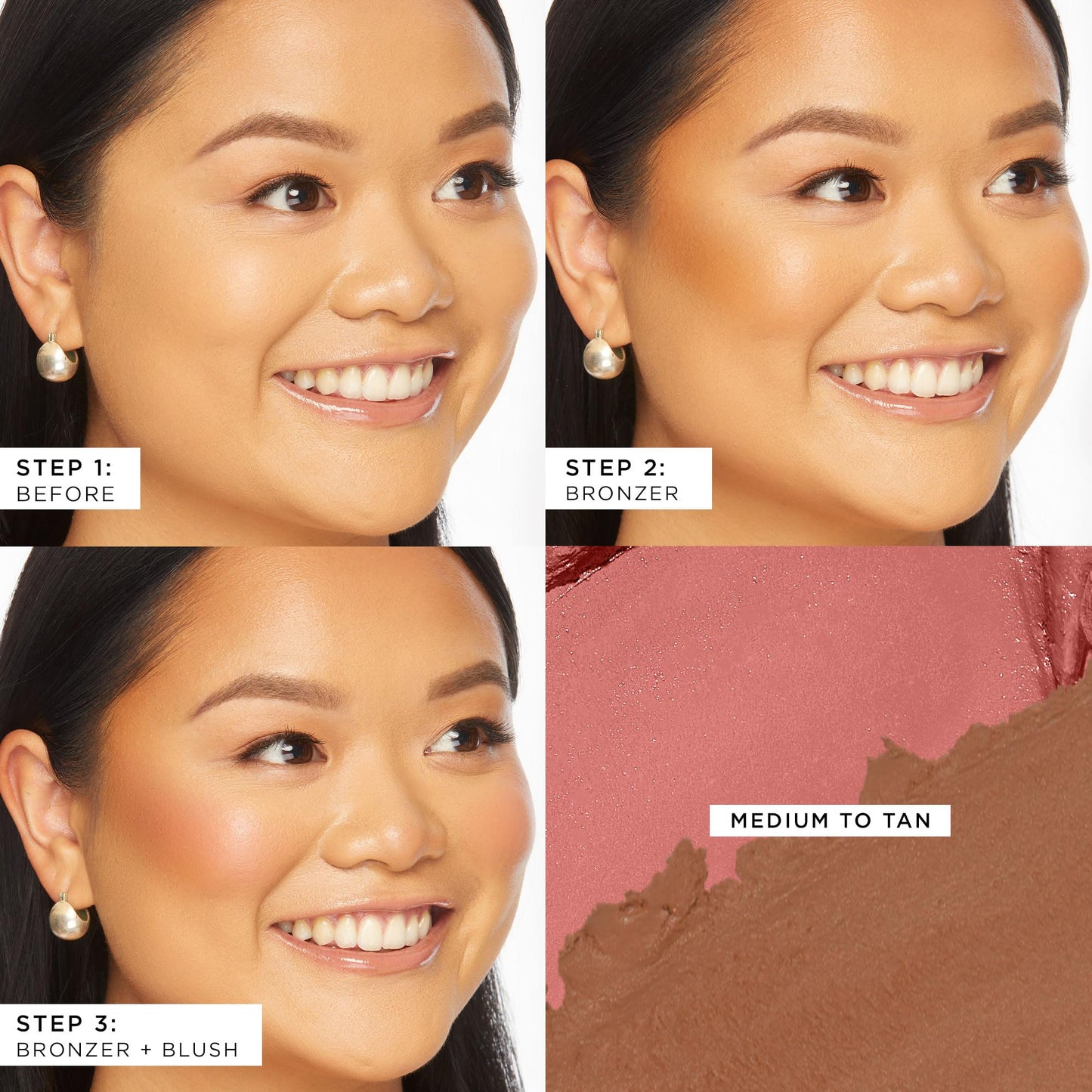 tarte park ave princess cream cheek duo - Blush & Bronzer Duo with Buildable Waterproof Cheek Tint Infused with Coconut, Vitamin E & Guava Seed, Vegan