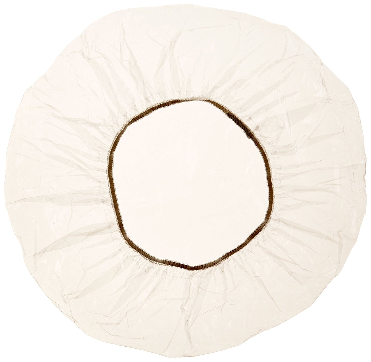 Medline Shower Caps, Single-Use Clear Plastic, Elastic Band, One Size Fits Most, Case of 500